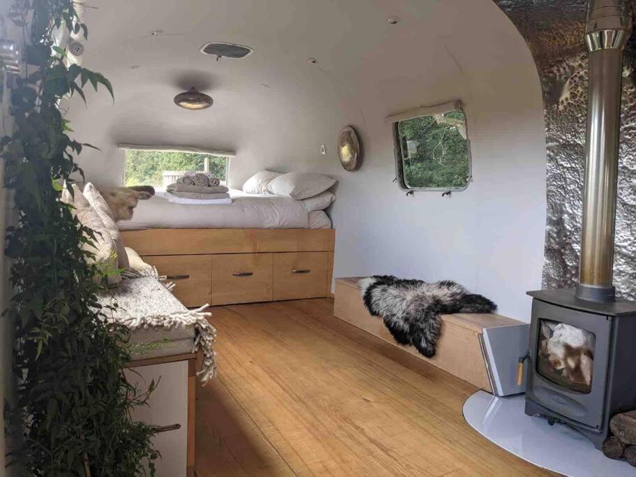 Airstream, Vintage American Caravan & Hottub แอชเบอร์ตัน ภายนอก รูปภาพ